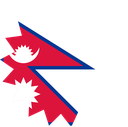 The Flag of Nepal Star Burst