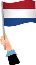 The Flag of Netherlands Handheld