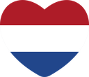 The Flag of Netherlands Heart