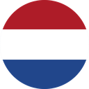 The Flag of Netherlands Round