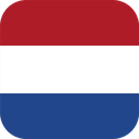 The Flag of Netherlands Rounded Square