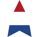 The Flag of Netherlands Star
