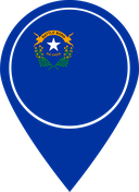 The Flag of Nevada Map Pin