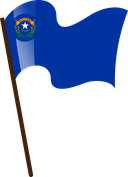 The Flag of Nevada Pole Flag I