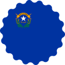The Flag of Nevada Scallop Circle