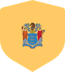 The Flag of New Jersey Shielded I