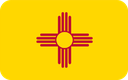 The Flag of New Mexico Rounded Rectangle