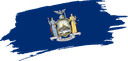 The Flag of New York Brushed