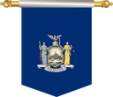 The Flag of New York Hanging Banner III