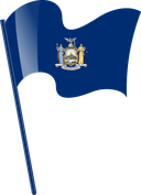 The Flag of New York Pole Flag I