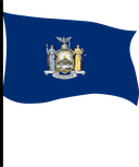 The Flag of New York Pole Flag III