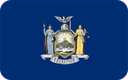 The Flag of New York Rounded Rectangle