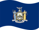 The Flag of New York Wavy I