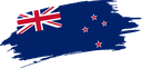 The Flag of New Zealand Brused