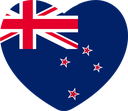 The Flag of New Zealand Heart