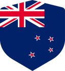 The Flag of New Zealand Shielded I
