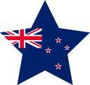 The Flag of New Zealand Star