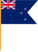 The Flag of New Zealand V Cut