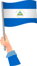 The Flag of Nicaragua Handheld