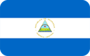 The Flag of Nicaragua Rounded Rectangle