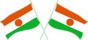 The Flag of Niger Crossed Flags