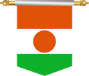 The Flag of Niger Hanging Banner III