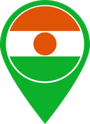 The Flag of Niger Map Pin
