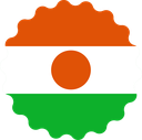 The Flag of Niger Scallop Circle