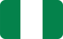 The Flag of Nigeria Rounded Rectangle