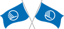 The Flag of Nordic Council Crossed Flags