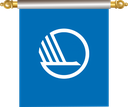 The Flag of Nordic Council Hanging Banner IV
