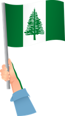 The Flag of Norfolk Island Handheld
