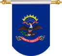 The Flag of North Dakota Hanging Banner II