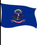 The Flag of North Dakota Pole Flag III