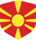 The Flag of North Macedonia Shielded I