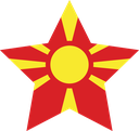 The Flag of North Macedonia Star