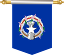 The Flag of Northern Mariana Islands Hanging Banner III