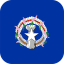 The Flag of Northern Mariana Islands Rounded Square