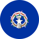 The Flag of Northern Mariana Islands Round