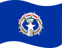 The Flag of Northern Mariana Islands Wavy I