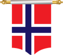 The Flag of Norway Hanging Banner I