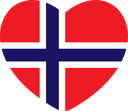 The Flag of Norway Heart