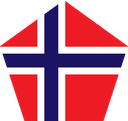 The Flag of Norway Pentagon
