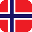 The Flag of Norway Rounded Square