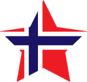 The Flag of Norway Star