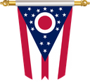 The Flag of Ohio Hanging Banner II