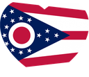 The Flag of Ohio Heart