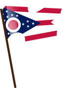 The Flag of Ohio Pole Flag I