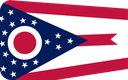 The Flag of Ohio Rounded Rectangle