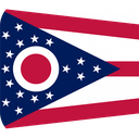 The Flag of Ohio Rounded Square